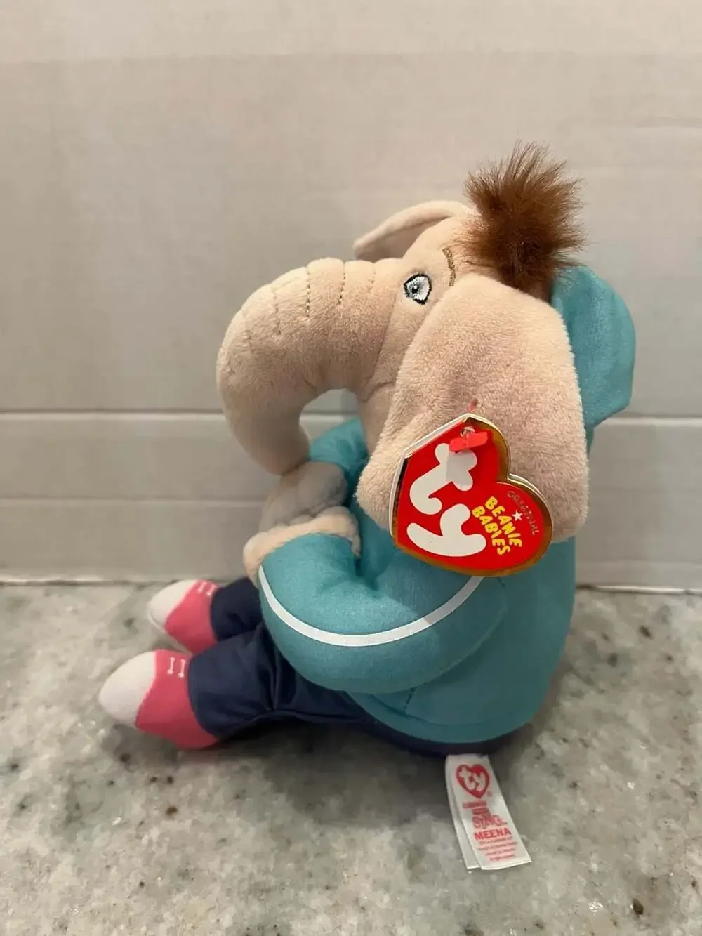 Ty Beanie Babies Sing Meena the Elephant Plush Toy